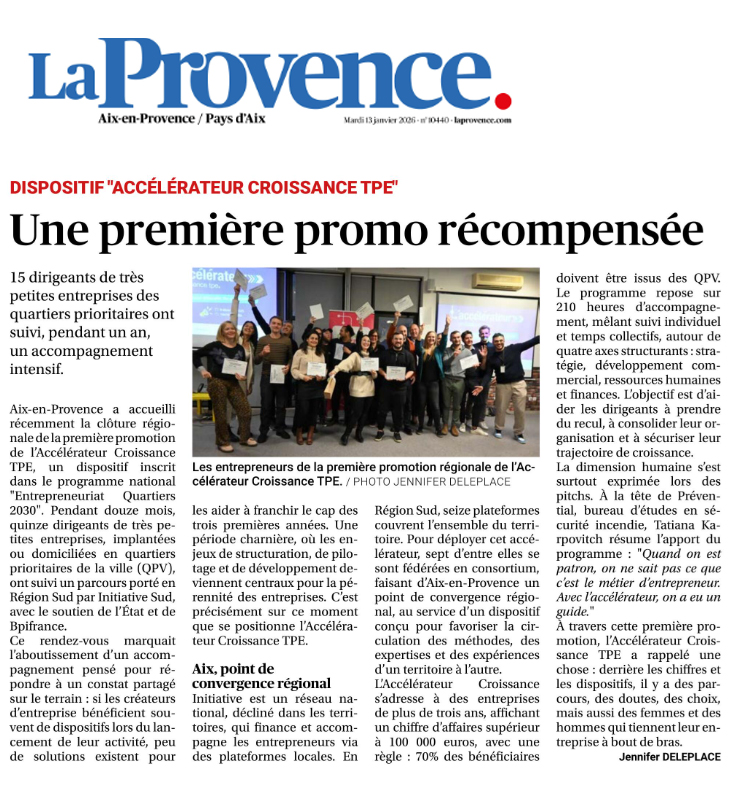 La Provence Accélérateur croissance tpe